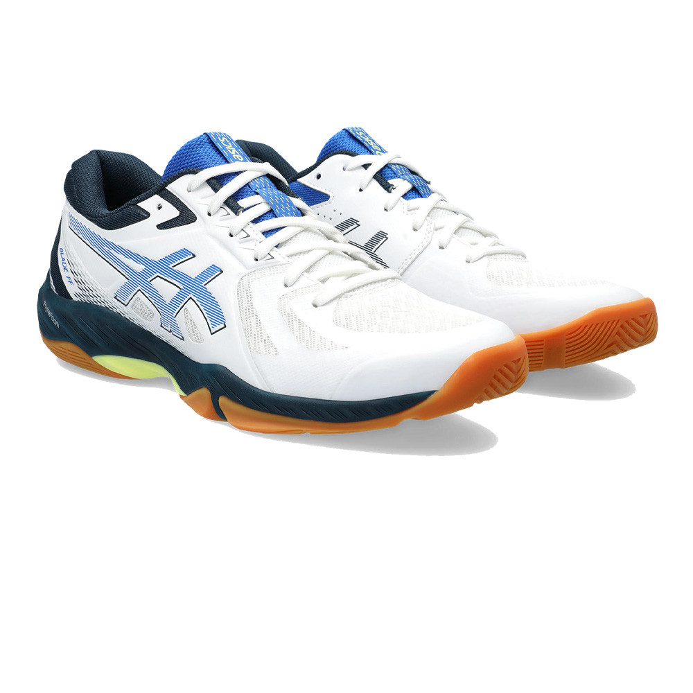 Asics Blade FF - White / Illusion Blue - Chaussure de Squash / Racquetball