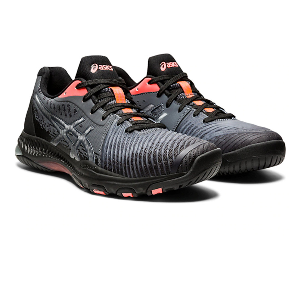 Asics Netburner Ballistic FF 2 L.E. - Black / Sunrise Red - Chaussure de Squash / Racquetball